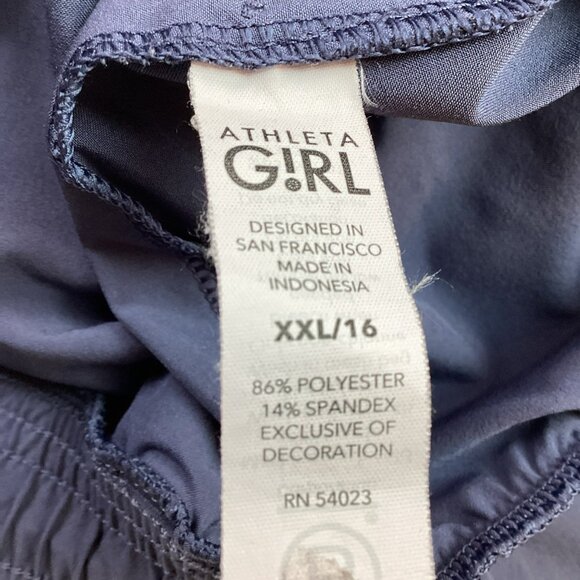 Athleta Girl XXL/16 Jogger Pants 86% Polyester 14% Spandex Machine Washable Made - Picture 9 of 10
